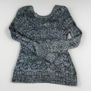 Harley Davidson Motor Clothes Sweater Women’s M Open Knit Cross Cross Back Biker